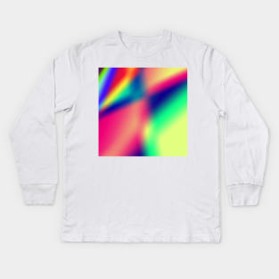 red blue green abstract texture background Kids Long Sleeve T-Shirt